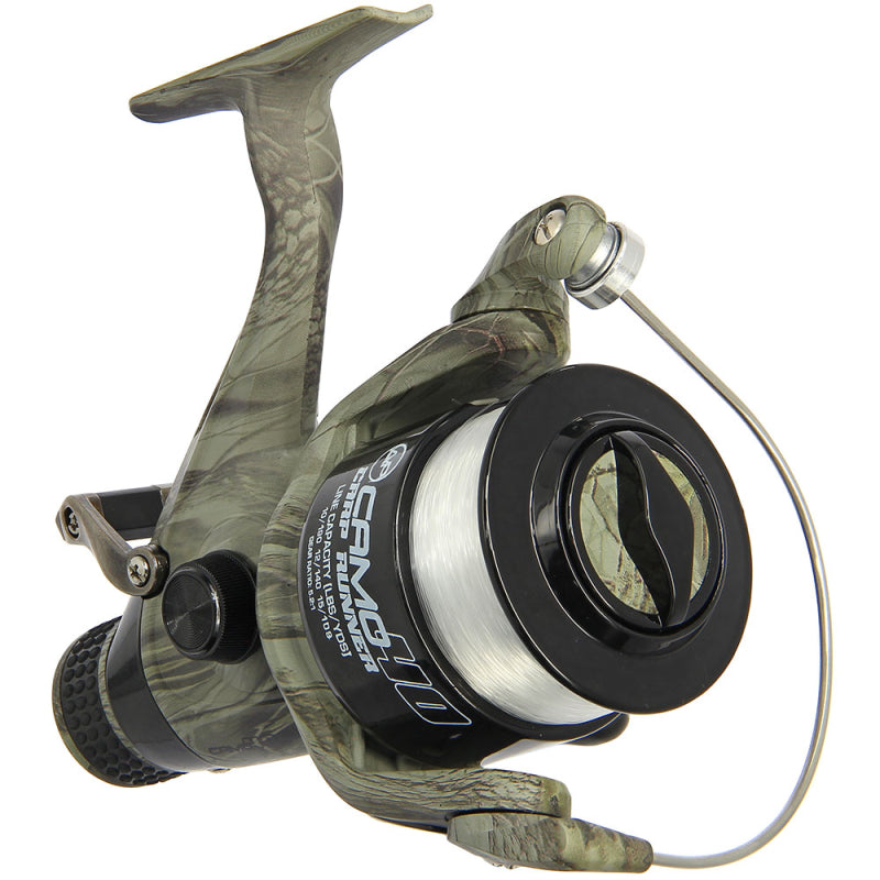 Angling Pursuits Camo 40 - 3BB Carp Runner Reel With 12lb Line And Spare  Spool - Ians Fishing Tackle – Ian's Fishing Tackle