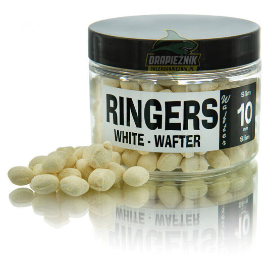 Ringers Bait White Wafters Slims 10mm