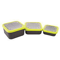 Matrix Bait Boxes Grey / Lime