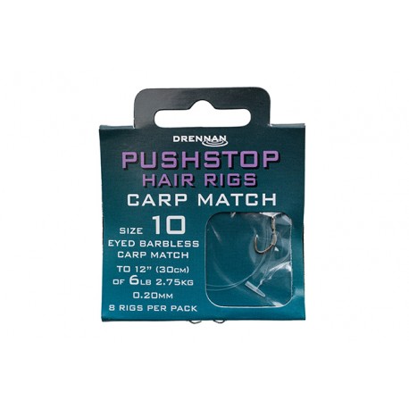 Drennan PushStop Hair Rigs - Carp Match