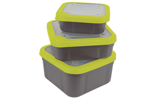 Matrix Bait Boxes Grey / Lime
