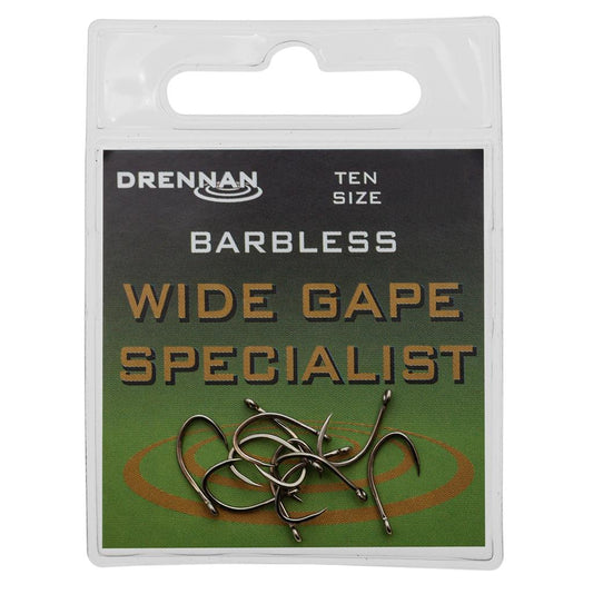 Drennan Barbless Wide Gape Specialist Hooks