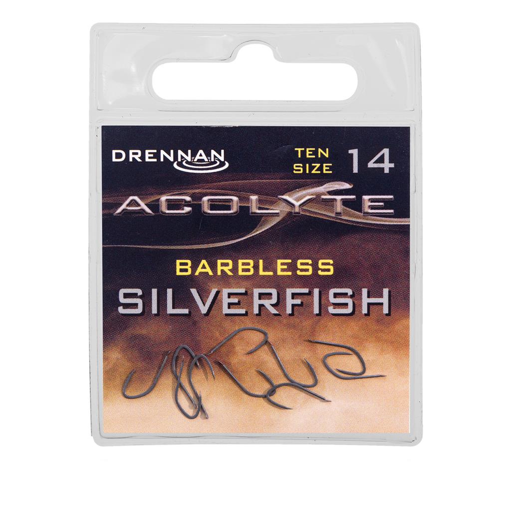 Drennan Acolyte Silverfish Barbless Hooks