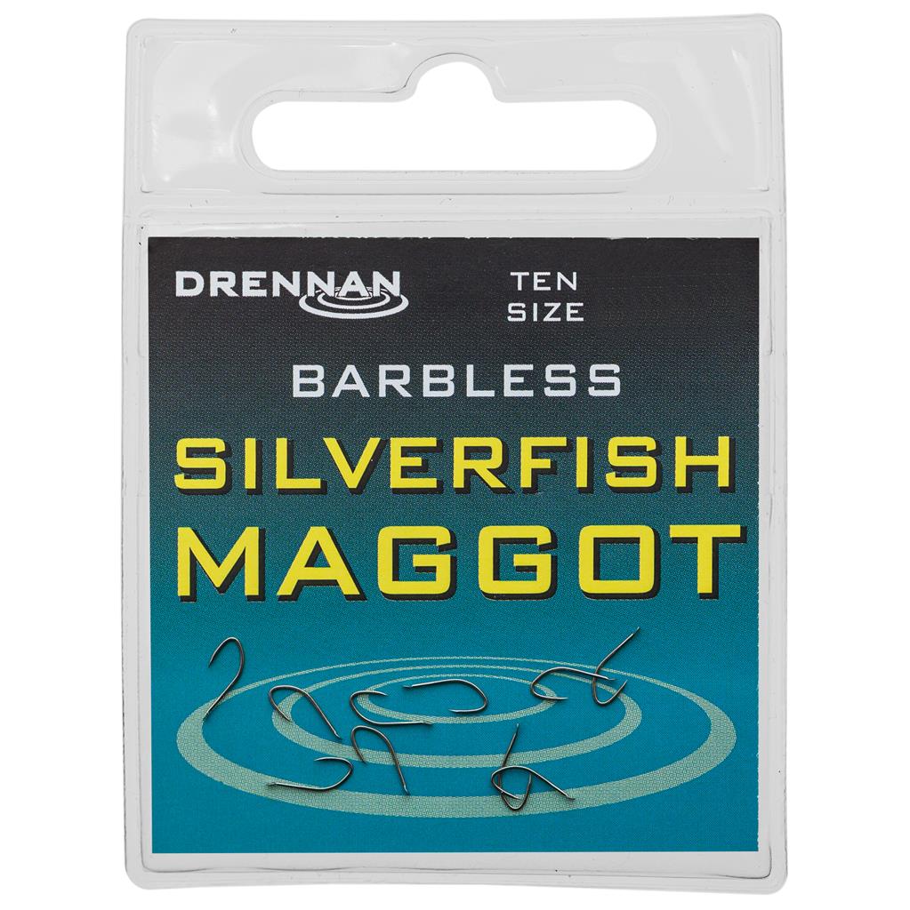 Drennan Silver Fish Maggot Barbless Hooks
