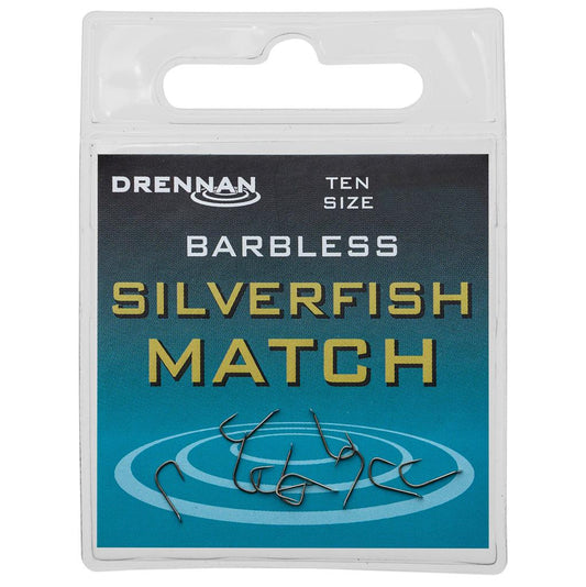 Drennan Silverfish Match Barbless Hooks