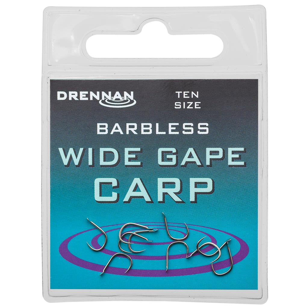 Drennan Wide Gape Carp Barbless Hooks