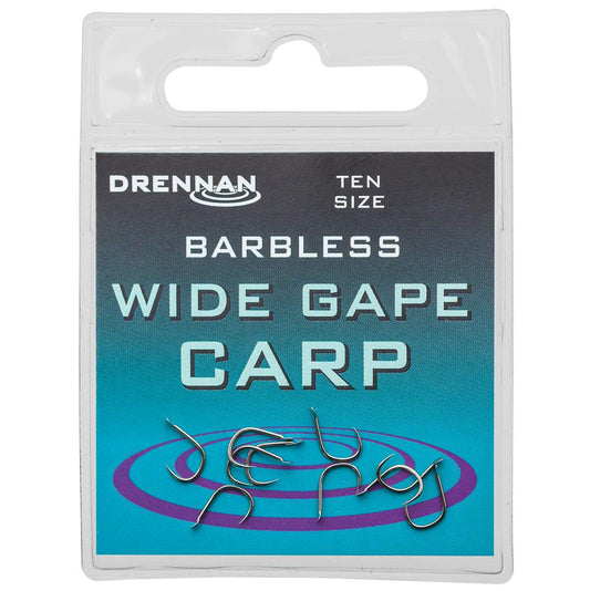 Drennan Wide Gape Carp Barbless Hooks
