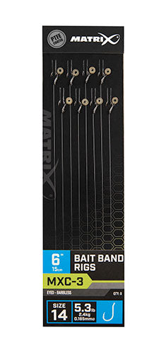 Matrix MXC-3 Bait Band Rigs 15cm/6inch