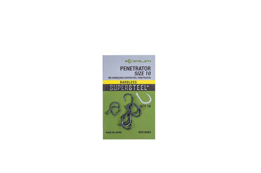 Korum Supersteel Penetrator Hooks Barbed